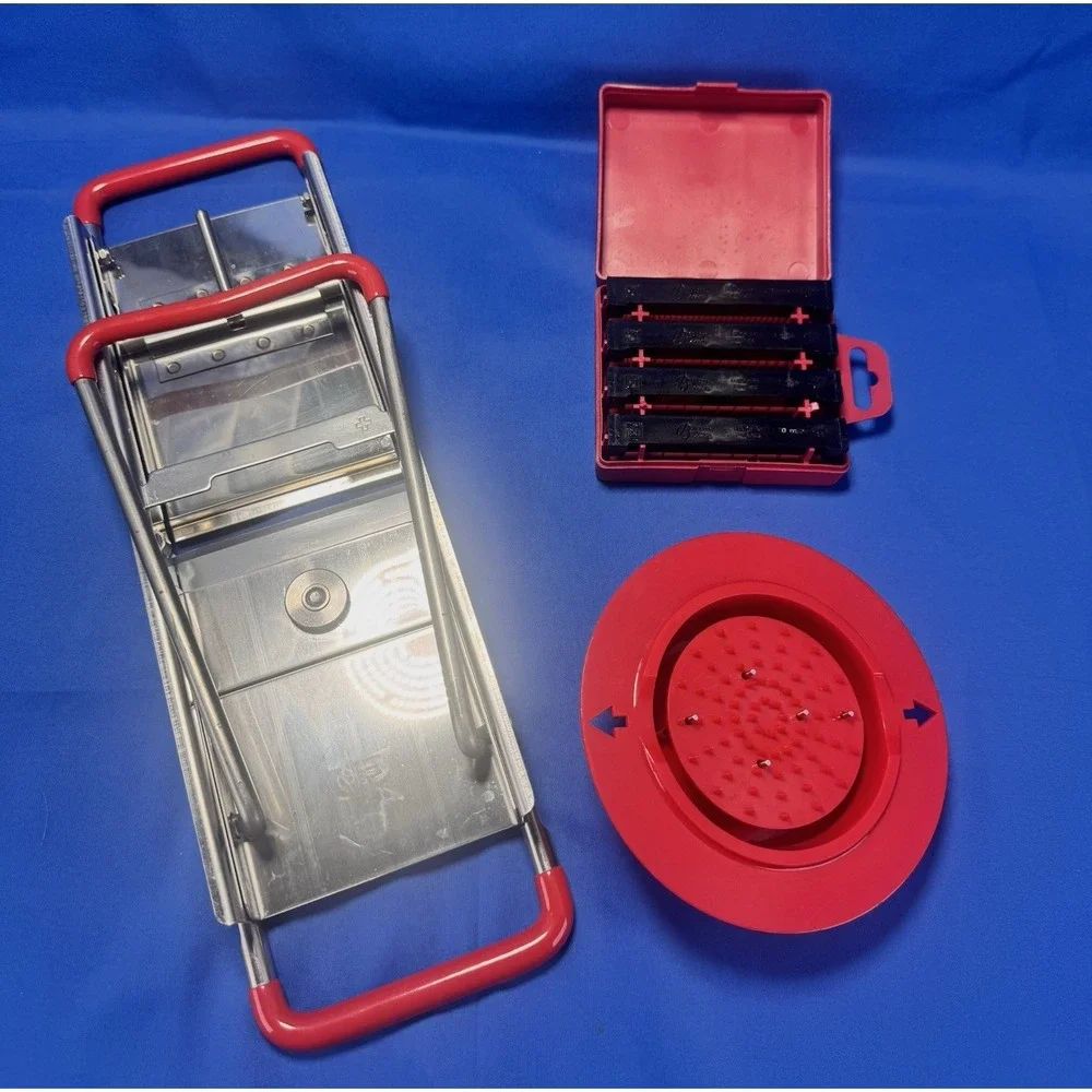 Bron Coucke 15000 Professional Mandoline Slicer Red French‎ Stainless Steel